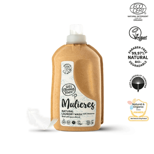 Mulieres Natural Laundry Wash Pure Unscented 1,5l