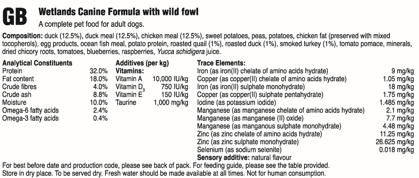 Taste of the Wild Wetlands hundafóður - Önd 12,2kg