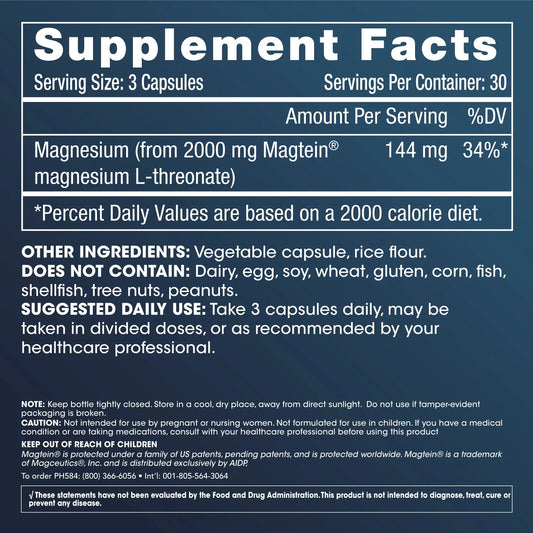 Prohealth Magtein® Magnesium L-Threonate 90 hylki