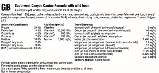 Taste of the Wild Southwest Canyon hundafóður - Naut og villisvín 12,2kg