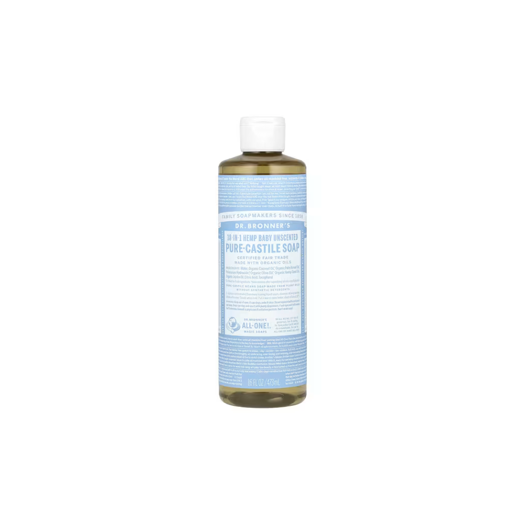 Dr. Bronners Lífræn Hamp Baby Unscented Sápa 473ml