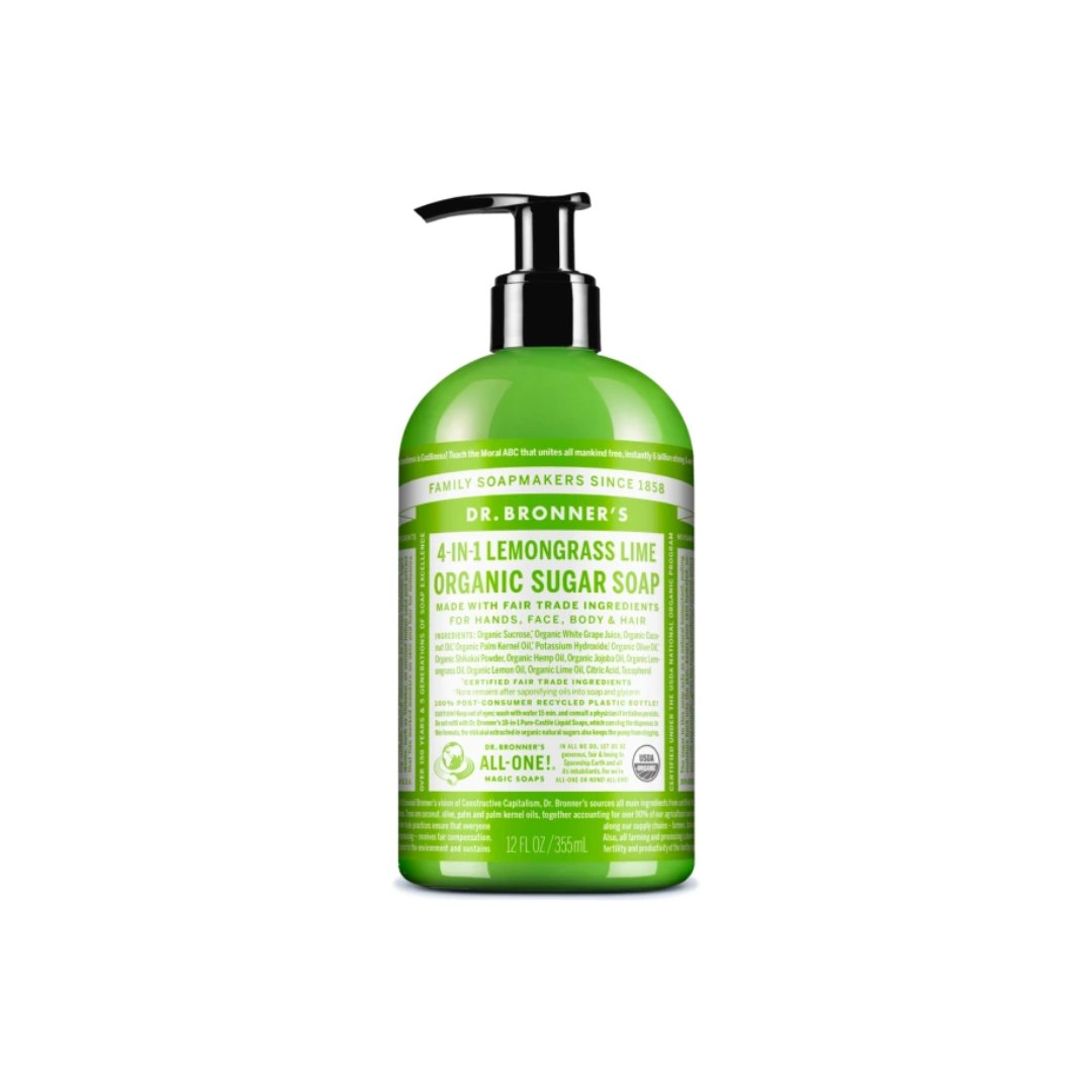 Dr. Bronners Lífræn Hand- og Líkamssápa Lemongrass Lime 355ml