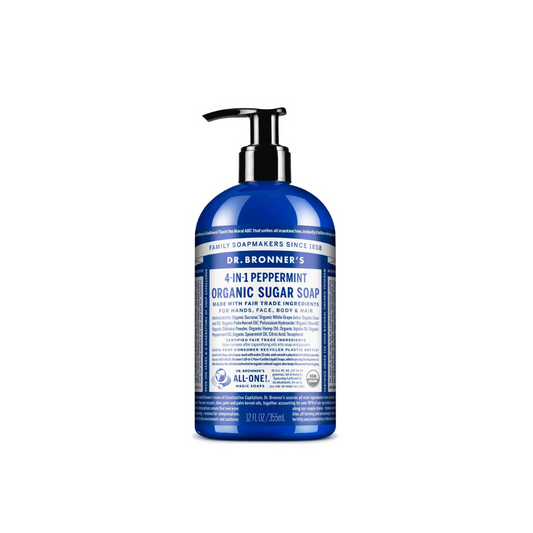 Dr. Bronners Lífræn Hand- og Líkamssápa Peppermint 355ml