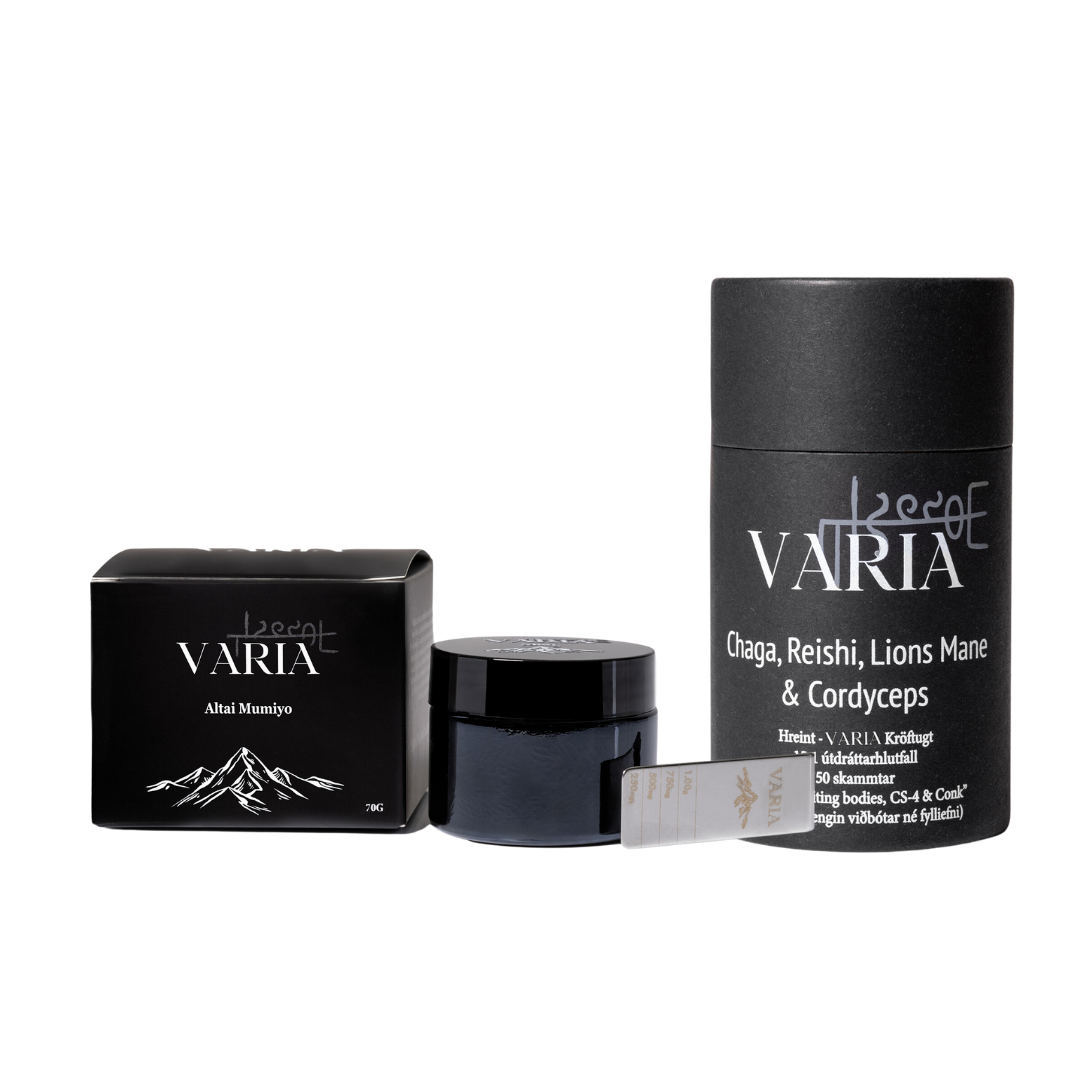 VARIA II 25gr Shilajit & 50g Sveppablanda